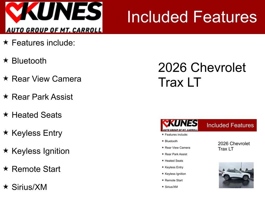 New 2026 Chevrolet Trax LT SUV