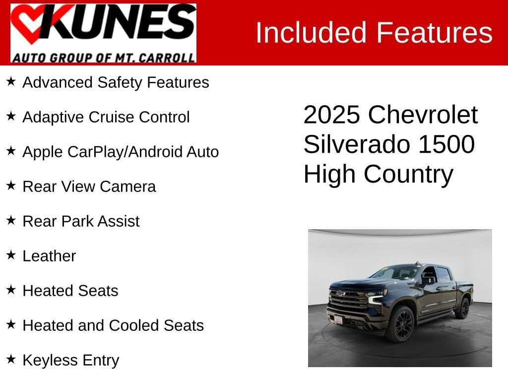 Used 2025 Chevrolet Silverado 1500 High Country Truck