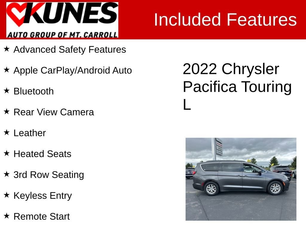 Used 2022 Chrysler Pacifica Touring L