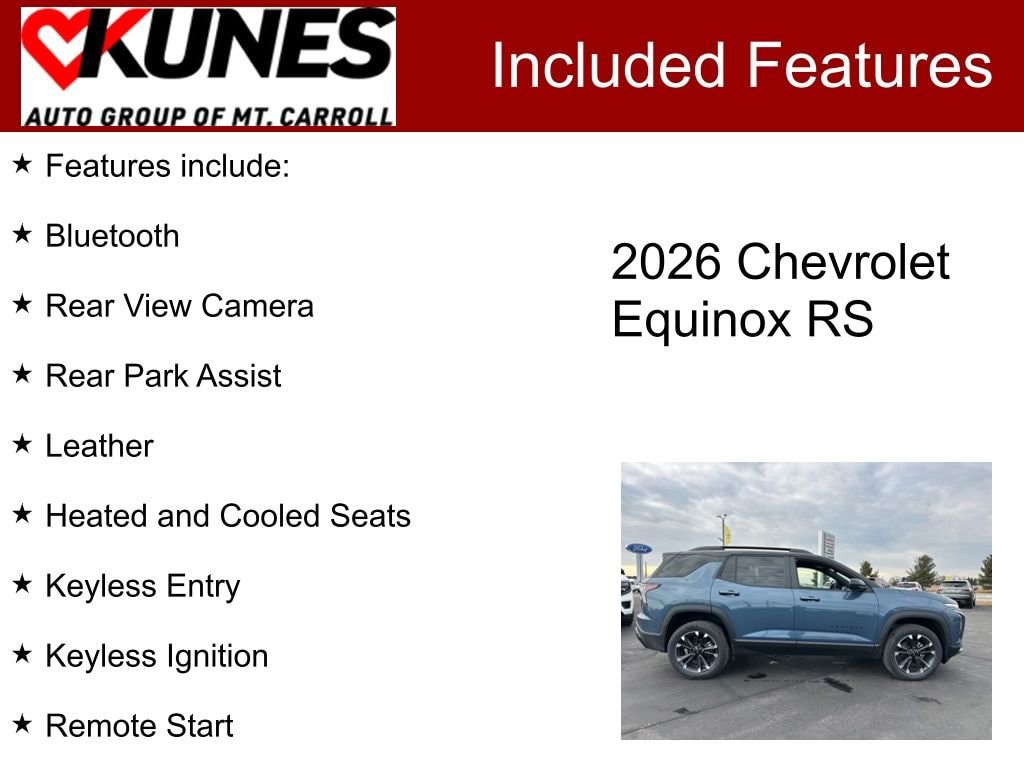 New 2026 Chevrolet Equinox RS SUV