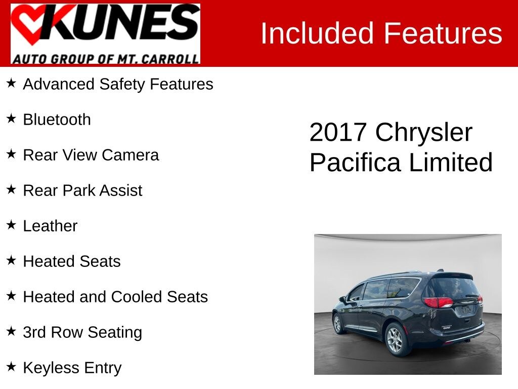 Used 2017 Chrysler Pacifica Limited Van