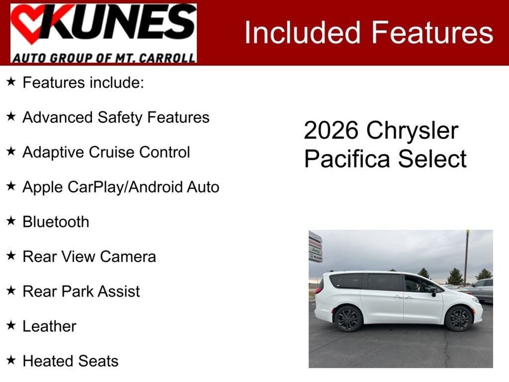 New 2026 Chrysler Pacifica Select Passenger Van