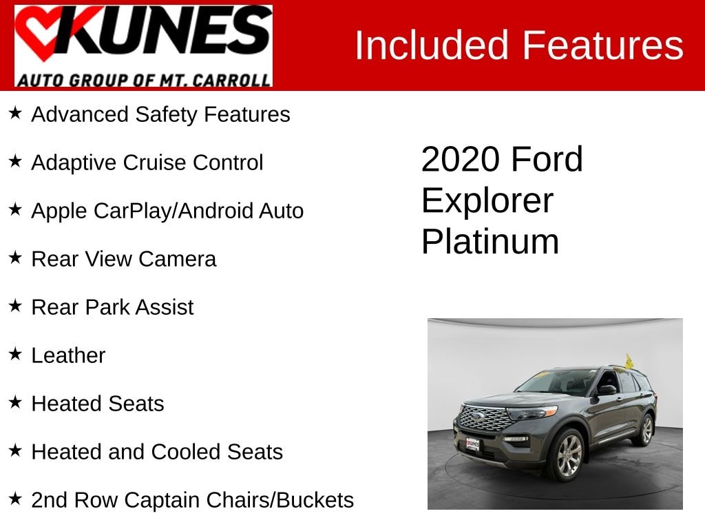 Used 2020 Ford Explorer Platinum SUV