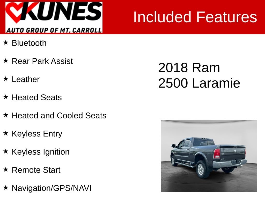 Used 2018 Ram 2500 Laramie Truck Crew Cab