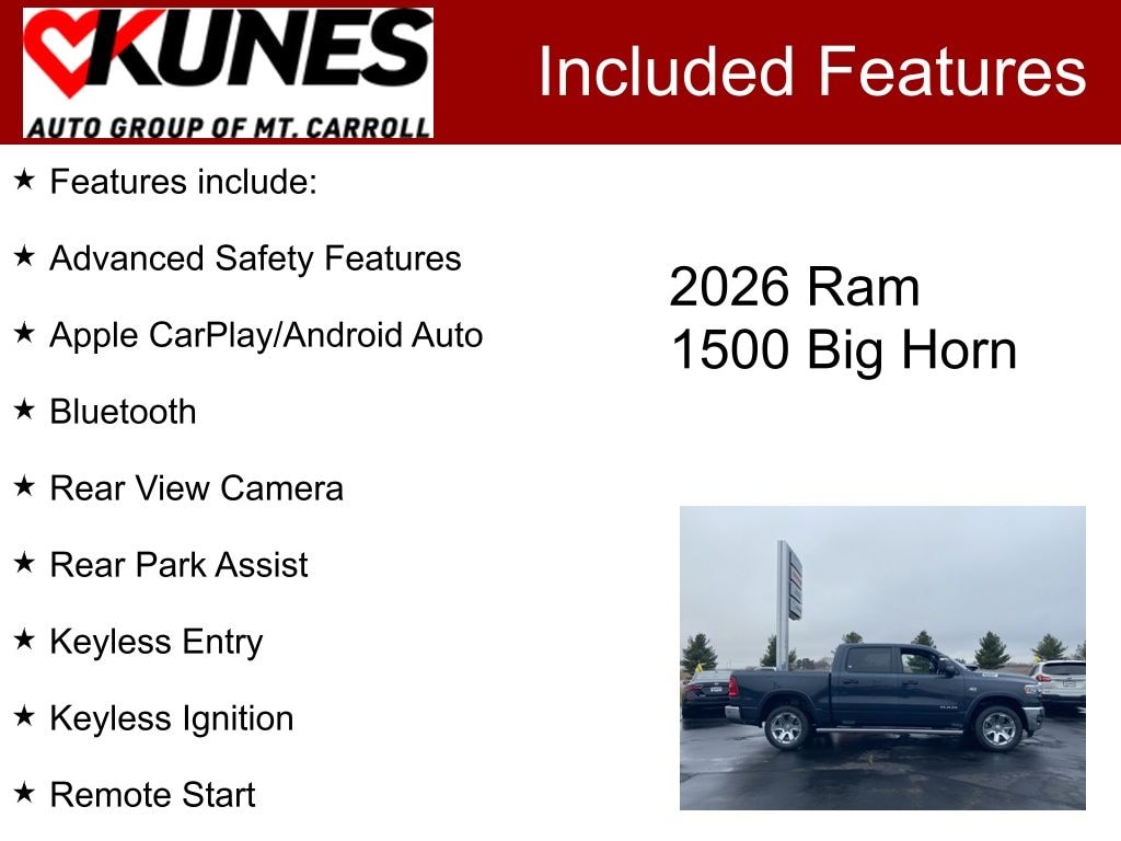 New 2026 Ram 1500 Big Horn/Lone Star Pickup