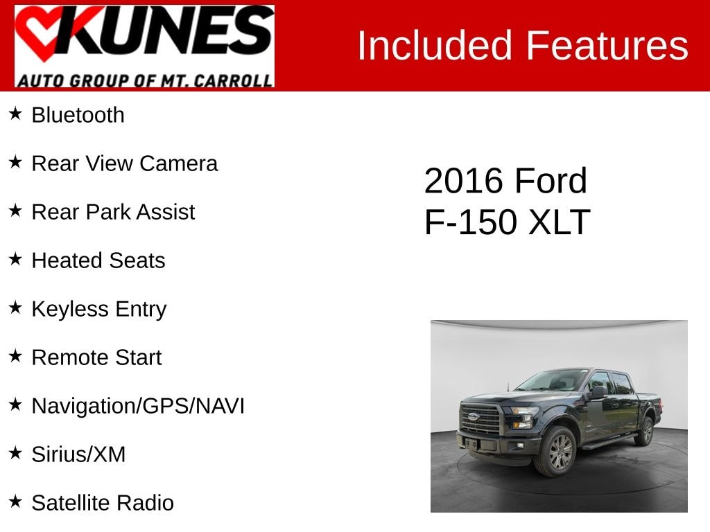 Used 2016 Ford F-150 Truck SuperCrew Cab