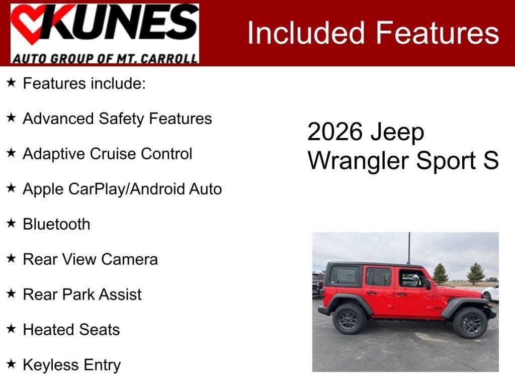 New 2026 Jeep Wrangler Sport S Sport Utility