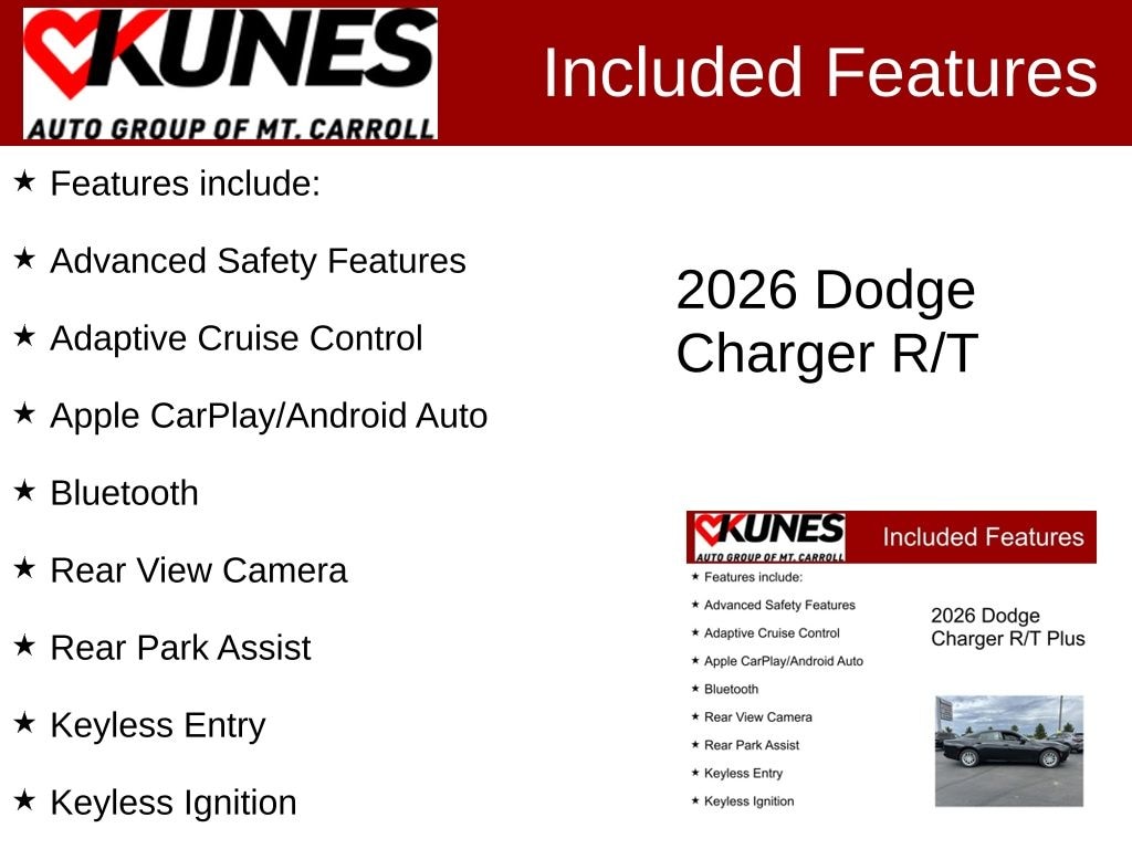 New 2026 Dodge Charger R/T Sedan