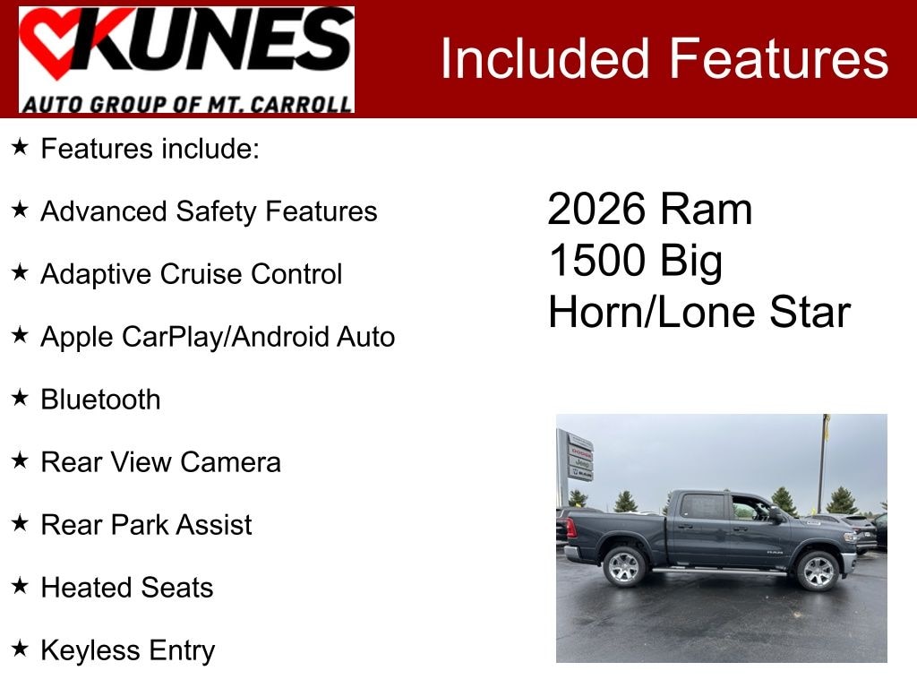New 2026 Ram 1500 Big Horn/Lone Star Pickup