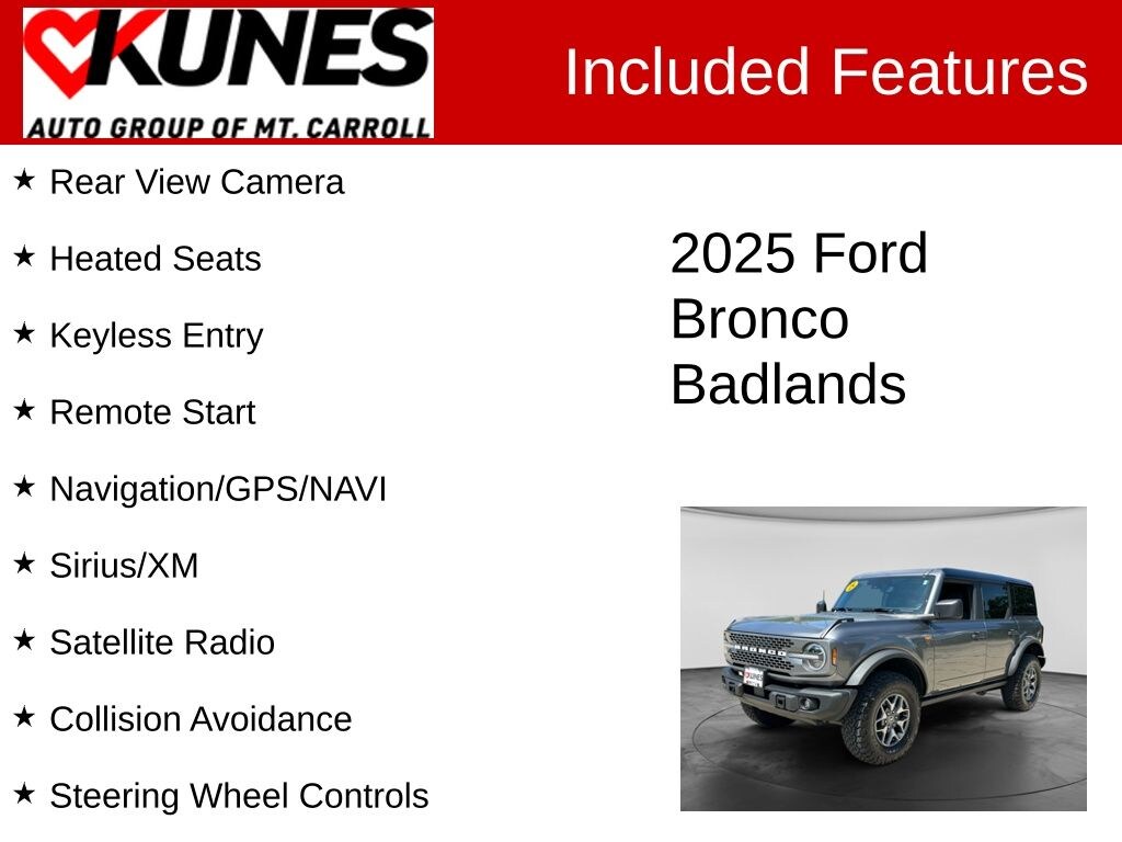 Used 2025 Ford Bronco Badlands SUV