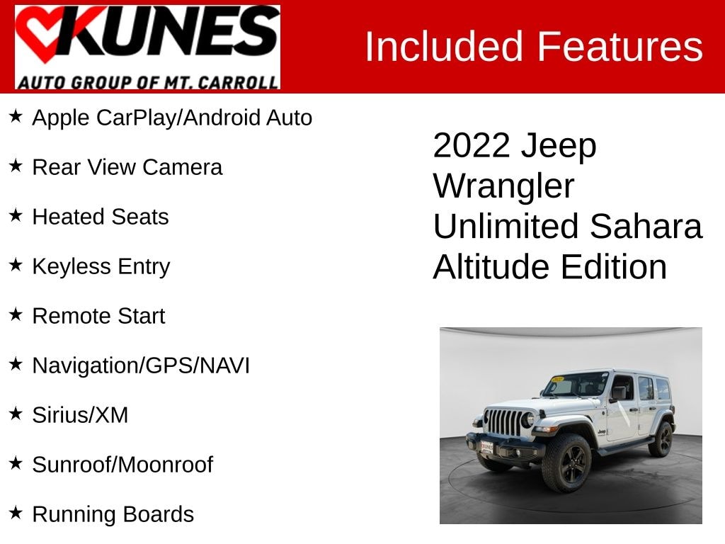 Used 2022 Jeep Wrangler Unlimited Sahara SUV