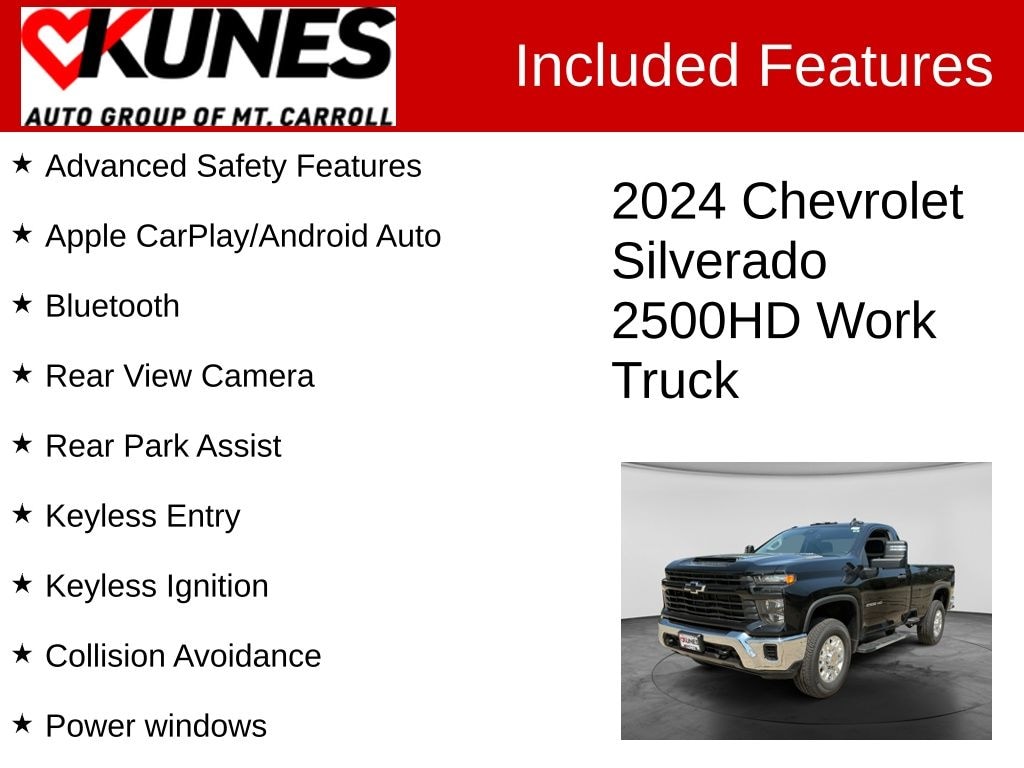 Used 2024 Chevrolet Silverado 2500 HD Work Truck Truck Regular Cab