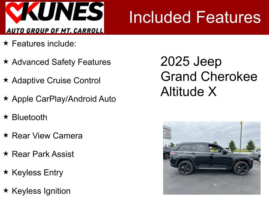 New 2025 Jeep Grand Cherokee Altitude X Sport Utility