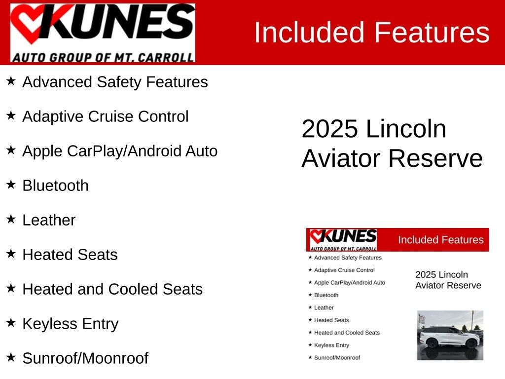 Used 2025 Lincoln Aviator Reserve SUV
