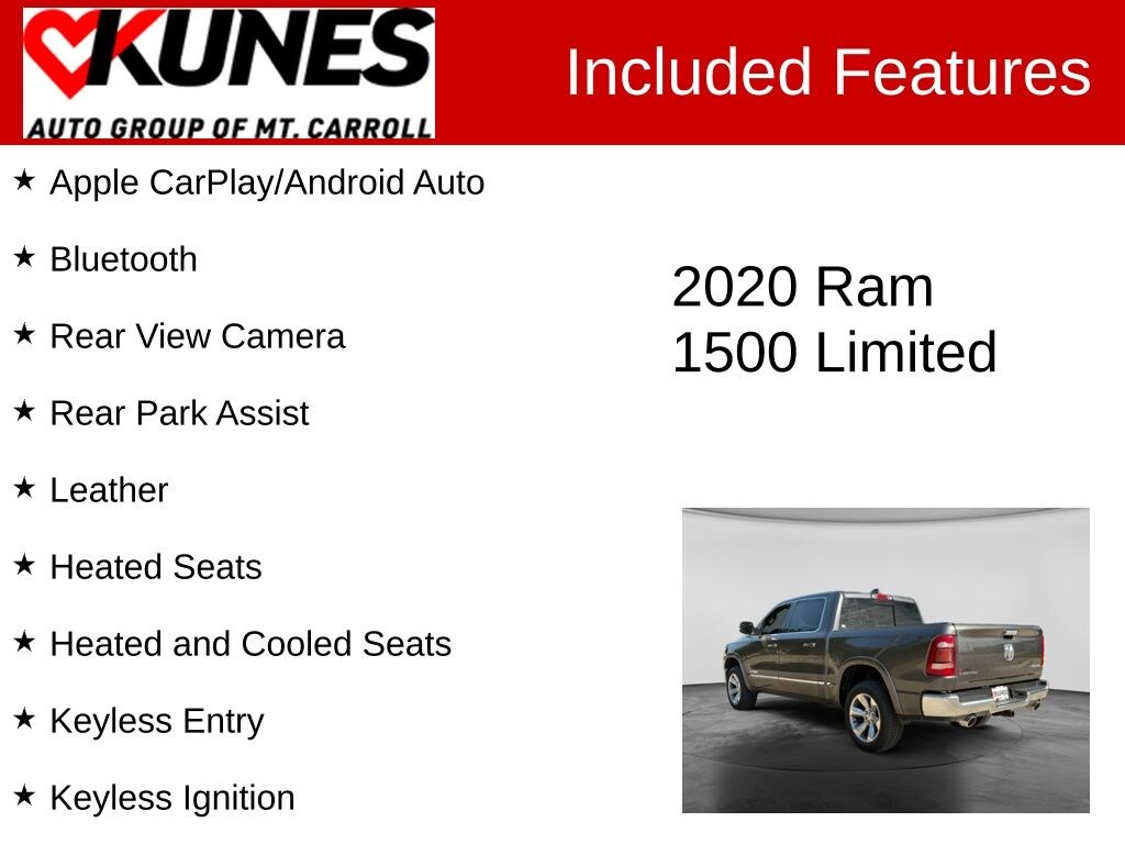 Used 2020 Ram 1500 Limited Truck Crew Cab