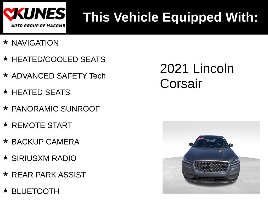 Used 2021 Lincoln Corsair Reserve SUV