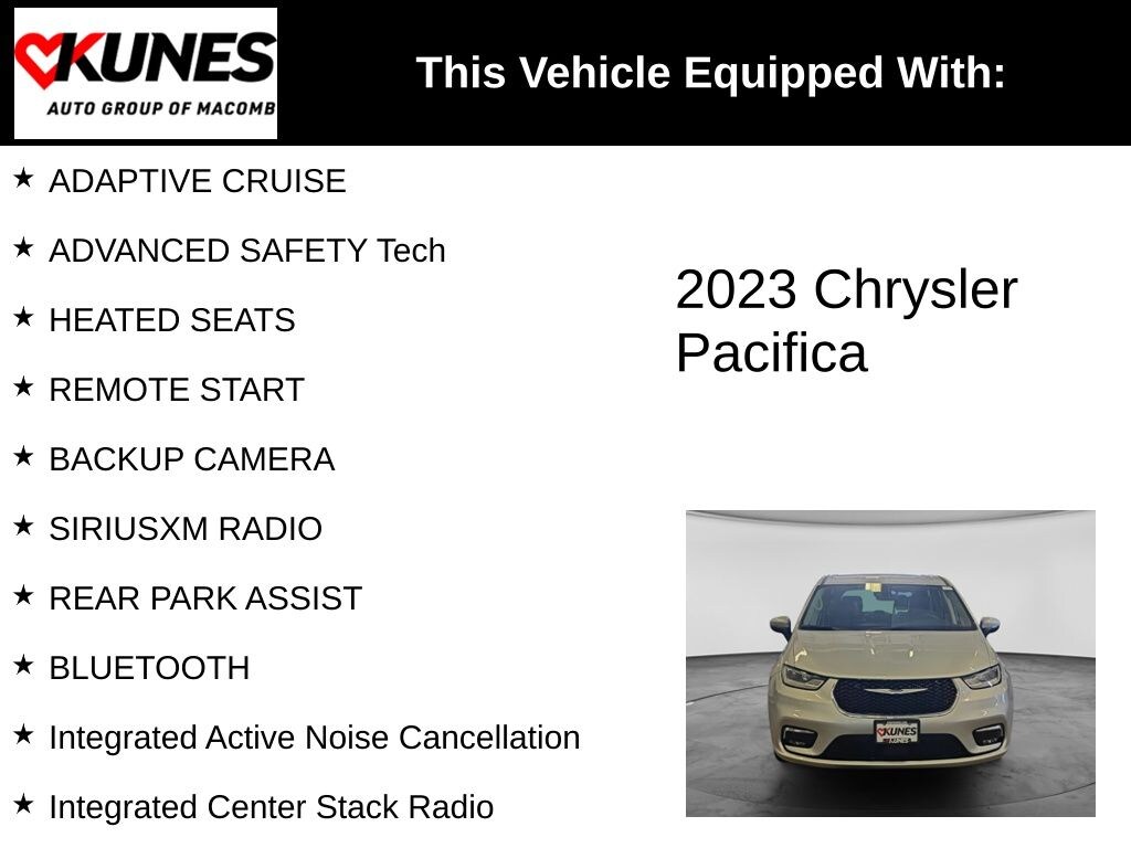 Used 2023 Chrysler Pacifica Touring L Van Passenger Van
