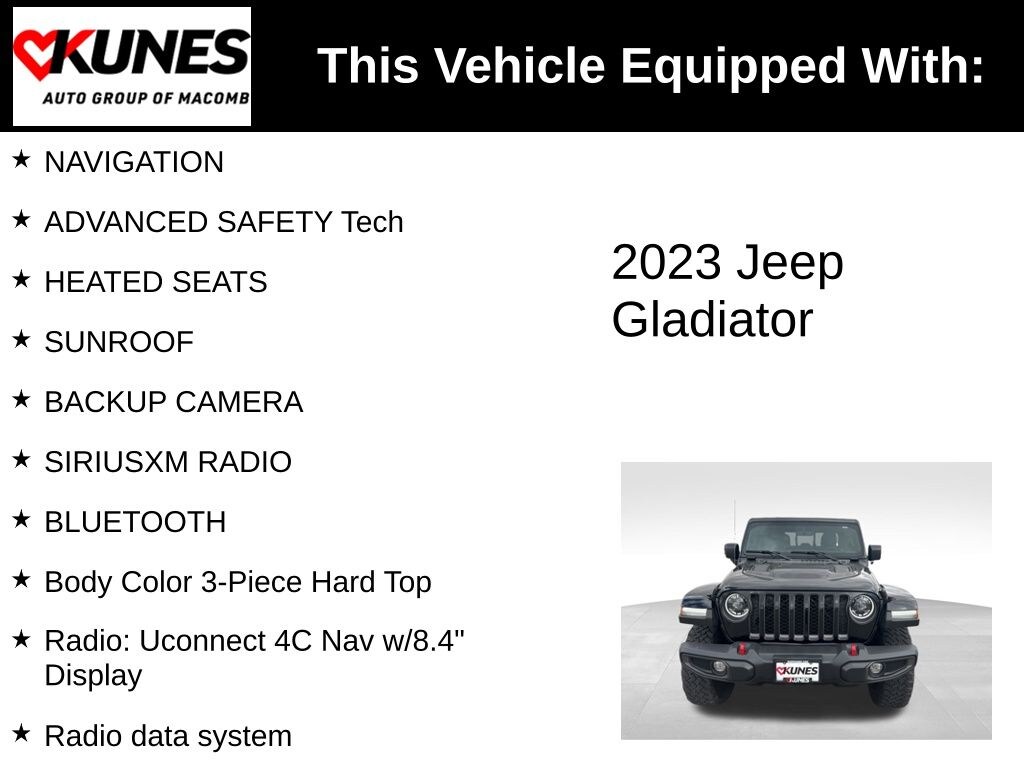 Used 2023 Jeep Gladiator Rubicon Truck Crew Cab
