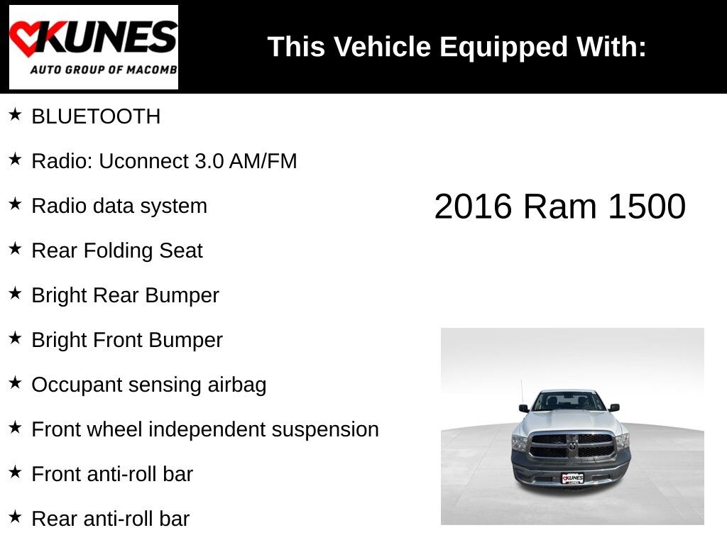 Used 2016 Ram 1500 Tradesman/Express Truck Quad Cab