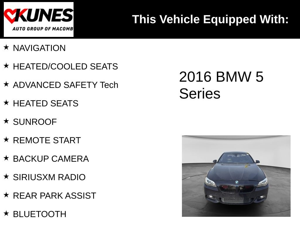 Used 2016 BMW 550i Sedan