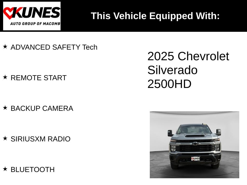 Used 2025 Chevrolet Silverado 2500 HD Custom Truck Crew Cab
