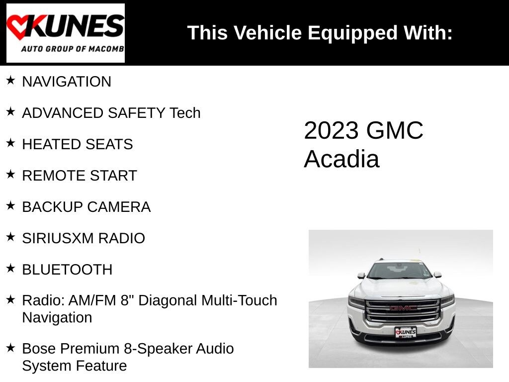 Used 2023 GMC Acadia SLT SUV