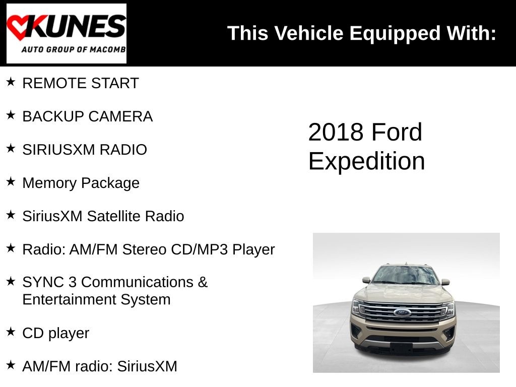 Used 2018 Ford Expedition XLT SUV