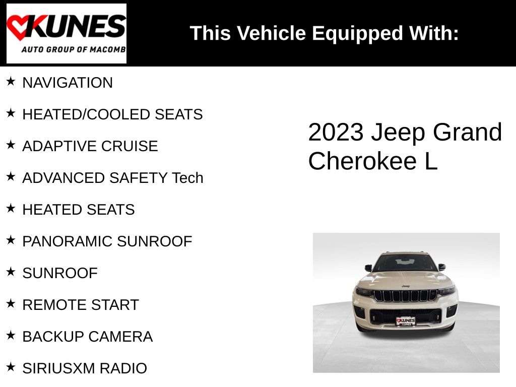 Used 2023 Jeep Grand Cherokee L Overland SUV