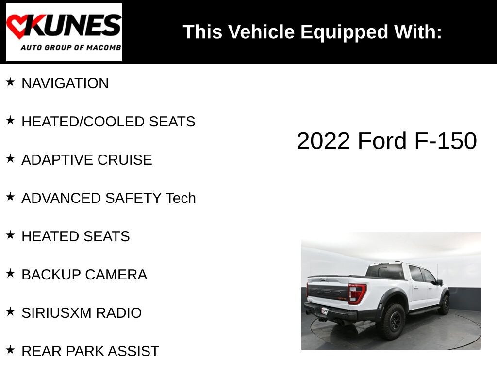 Used 2022 Ford F-150 Raptor Truck SuperCrew Cab