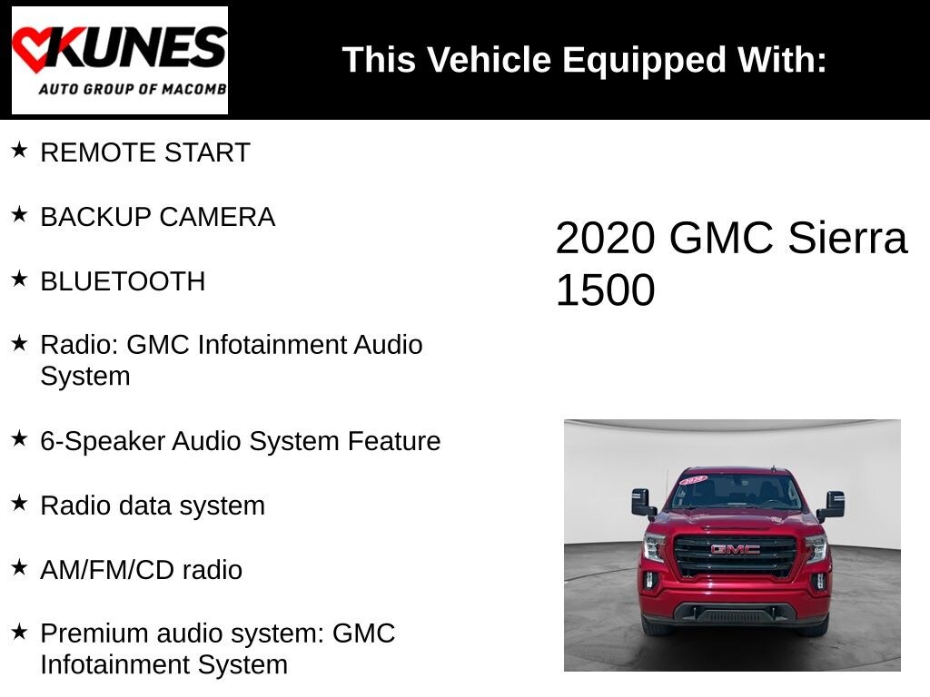 Used 2020 GMC Sierra 1500 Elevation Truck Crew Cab