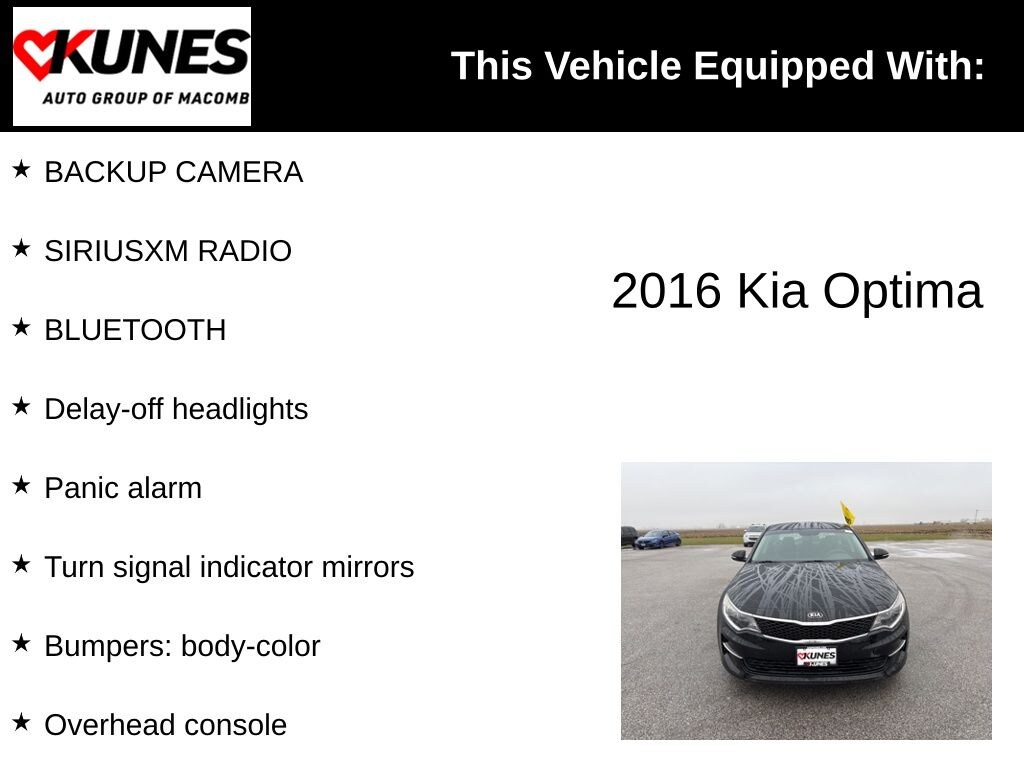 Used 2016 Kia Optima LX Sedan