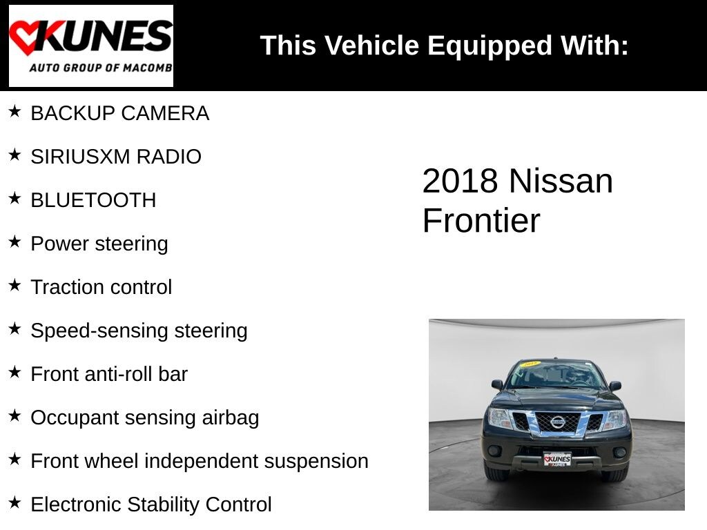 Used 2018 Nissan Frontier SV Truck Crew Cab