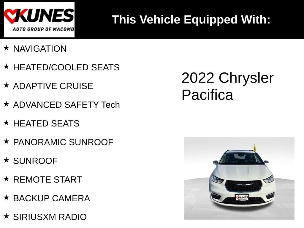 Used 2022 Chrysler Pacifica Limited Van Passenger Van