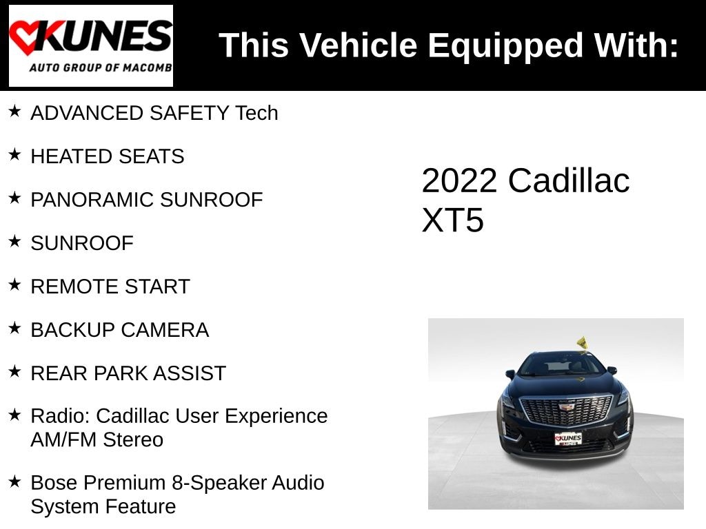 Used 2022 CADILLAC XT5 Premium Luxury SUV