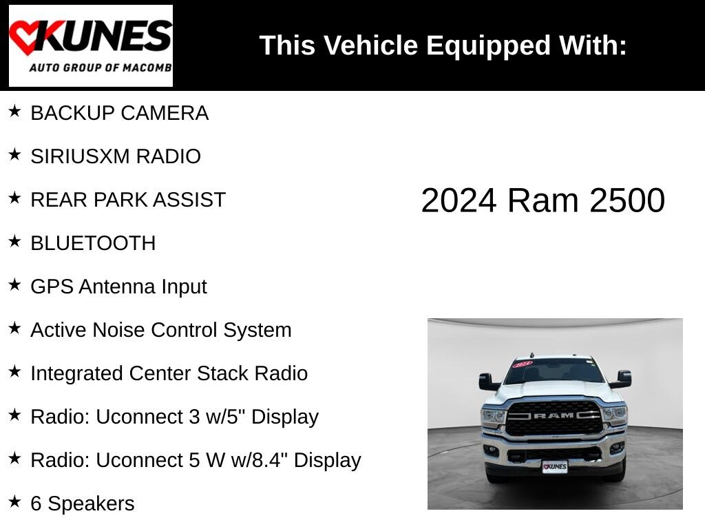 Used 2024 Ram 2500 Big Horn Truck Crew Cab