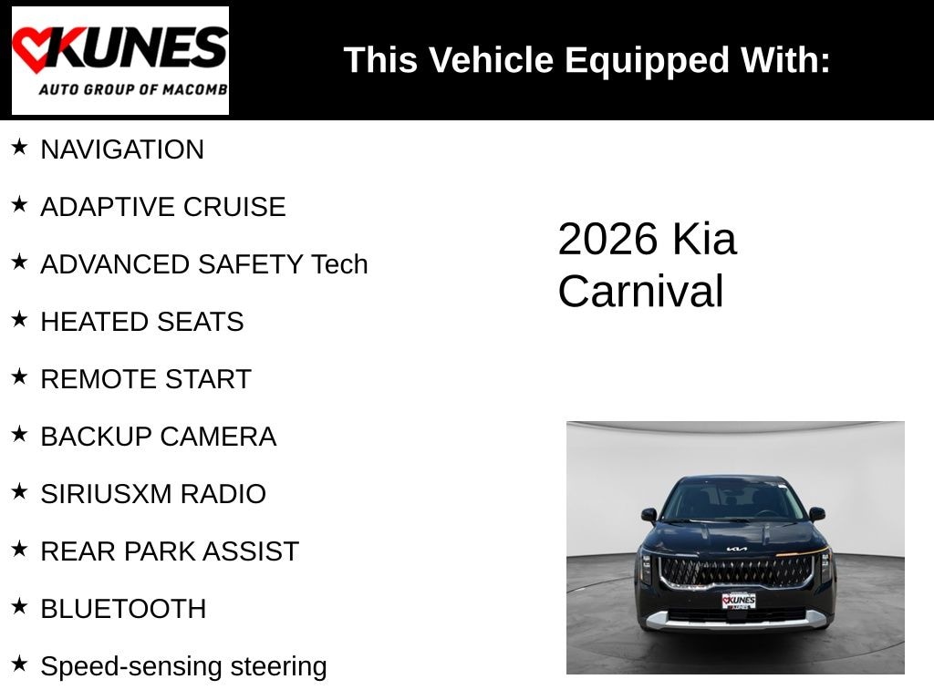 Used 2026 Kia Carnival LXS Van Passenger Van