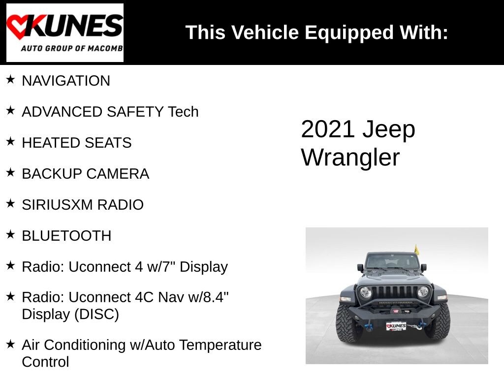 Used 2021 Jeep Wrangler Unlimited Sport SUV