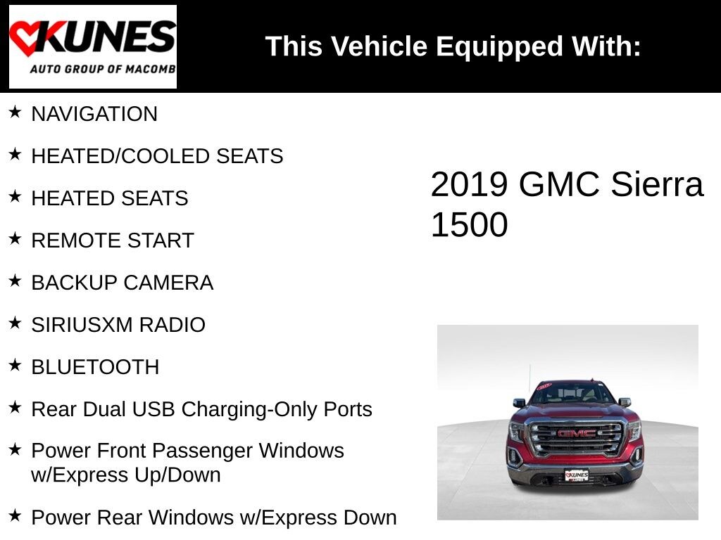 Used 2019 GMC Sierra 1500 SLT Truck Crew Cab