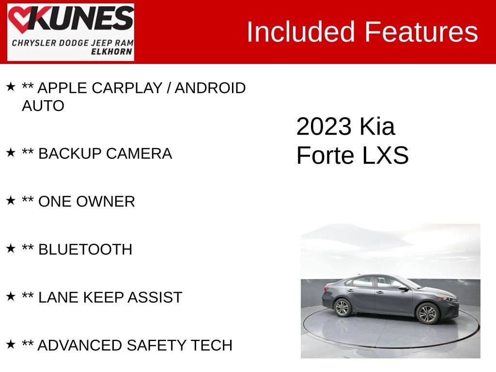 Used 2023 Kia Forte LXS Sedan