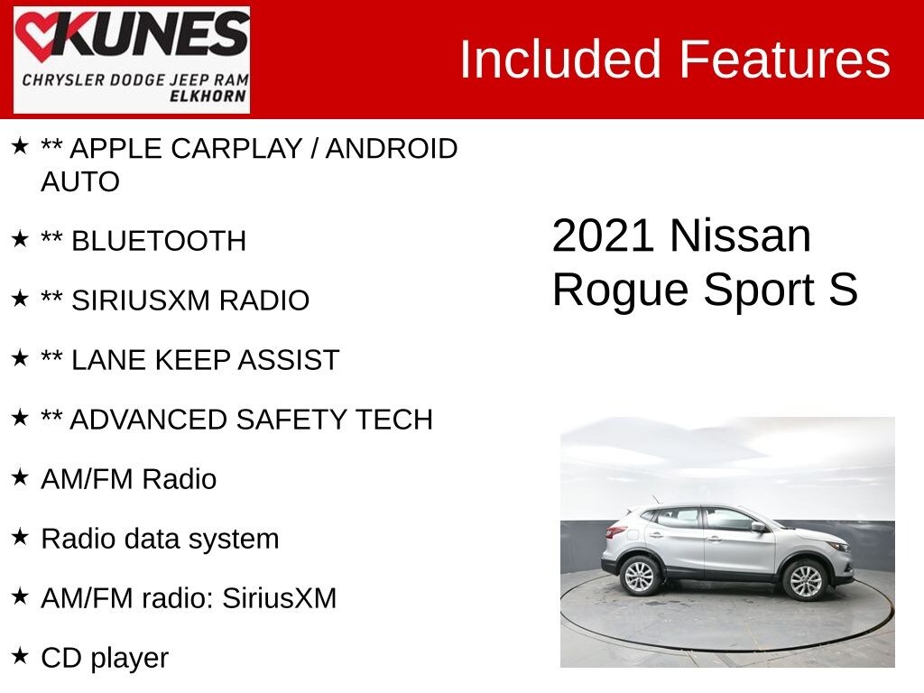 Used 2021 Nissan Rogue Sport S SUV