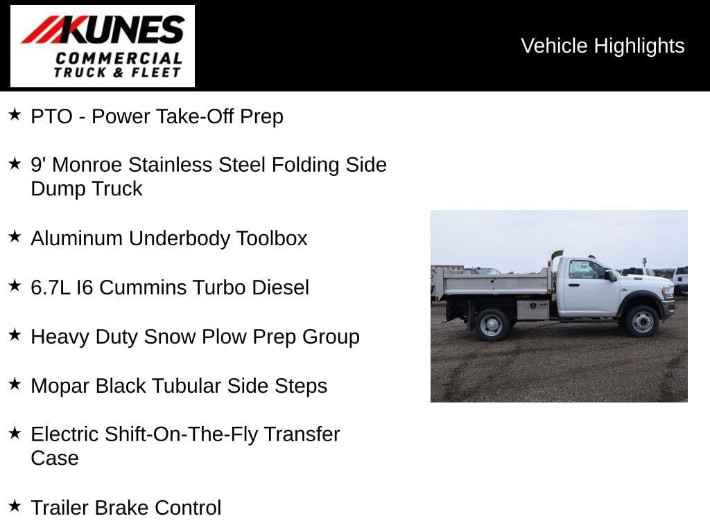New 2024 Ram 4500 Chassis Cab Tradesman 9 Stainless Steel Dump Truck Pickup