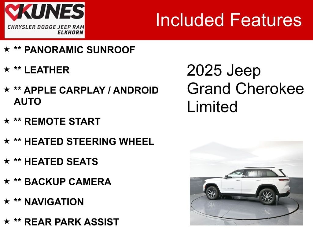 New 2025 Jeep Grand Cherokee Limited Sport Utility