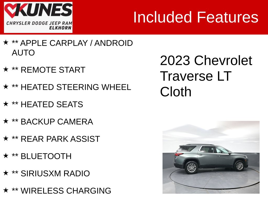 Used 2023 Chevrolet Traverse LT Cloth w/1LT SUV