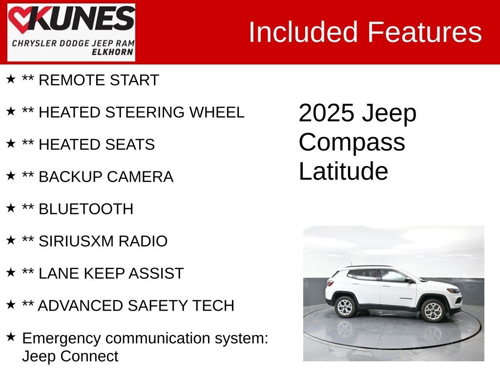 Used 2025 Jeep Compass Latitude SUV