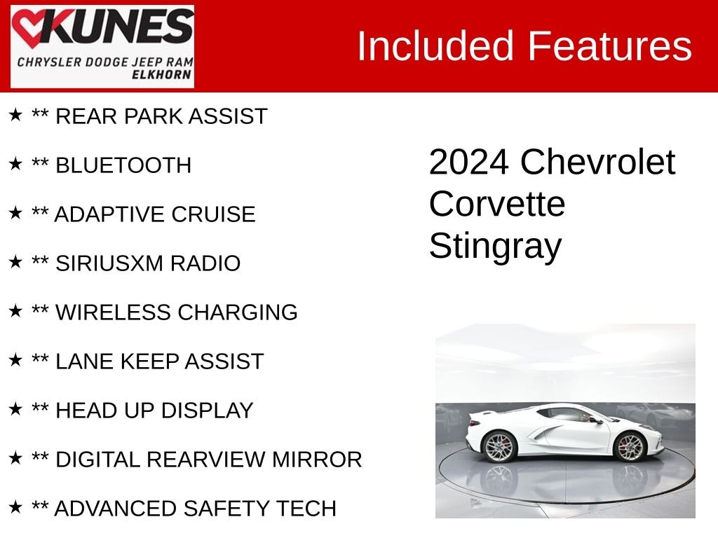 Used 2024 Chevrolet Corvette Stingray w/3LT Coupe
