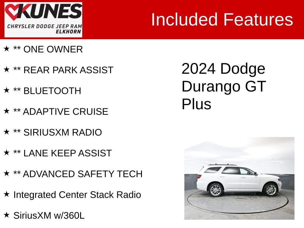 Used 2024 Dodge Durango GT SUV