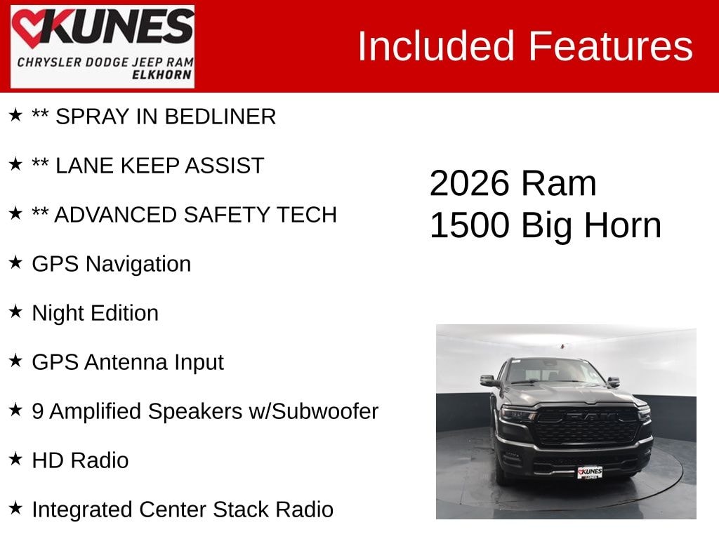 Used 2026 Ram 1500 Big Horn/Lone Star Truck Crew Cab