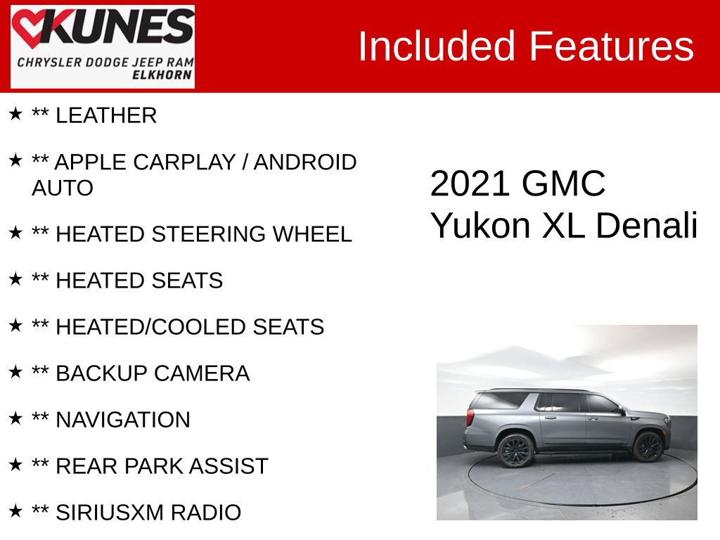 Used 2021 GMC Yukon XL Denali SUV