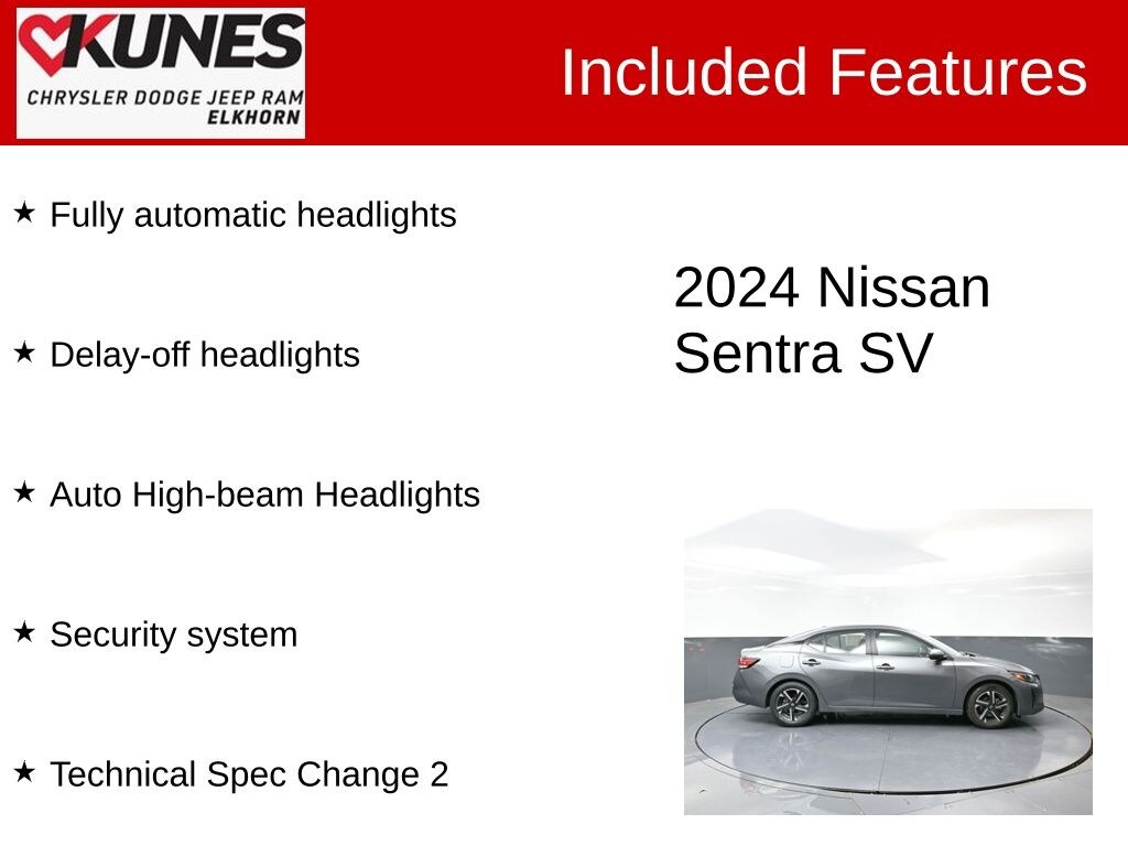 Used 2024 Nissan Sentra SV Sedan