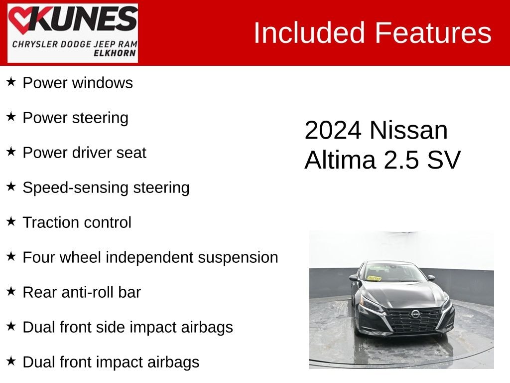 Used 2024 Nissan Altima 2.5 SV Sedan